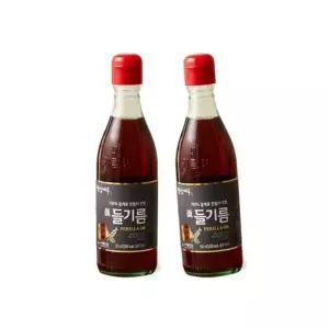 밥상마루 100 들깨로 만들어 진한 들기름 350ml 2병