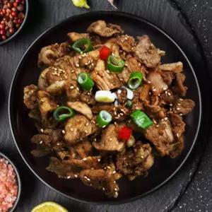 육식주방 국내산 한돈 한식뷔페 맛집 석쇠 불고기맛 간장불고기 400g