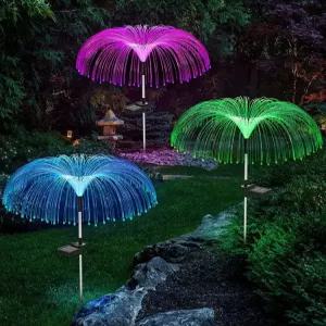 태양광 해파리 가드닝 정원등 광섬유 랜턴