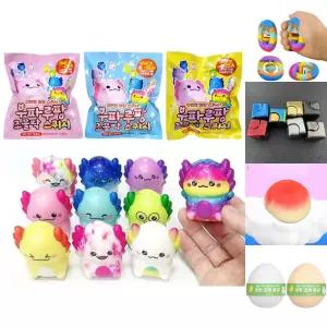 우파루팡 쪼물딱 스퀴시 12개/학교/병원/심리상담/센터/재활/감각/발달/완구/스트레스볼/말랑이/모찌/인형
