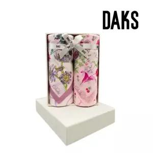 [롯데백화점]닥스 여성 플라워 패턴 2매 손수건 세트 DKO1425/DKN1423