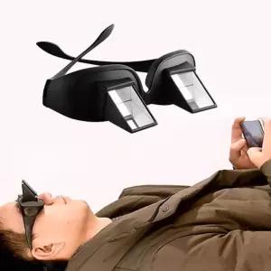 편리한 굴정안경 누워서 TV시청 독서하기 프리즘안경 WUy8+7FWR