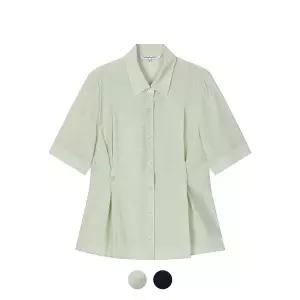 꼼빠니아 핀턱 셔츠 블라우스_CADU5WRC150