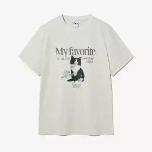 [휠라][ 공식] [MY 티셔츠]오버핏 고양이 티셔츠 (FS252RS01F001_290) 710848