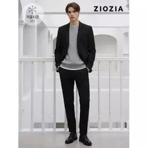 지오지아 블랙 스트레치 캐주얼 셋업 수트 (AAD4KG1601_AAD4PP1601_BK)