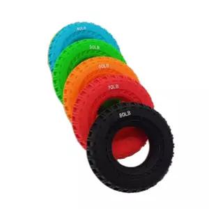 실리콘 캐스터 타이어 그립 악력기 5강도 경량 악력기 8cm 3개 (5종 택1)