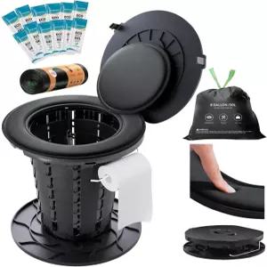 LuckyNov 소프트 시트 쿠션 웨이스트백 젤 성인 및 용 캠핑용 변기 야외용 컴팩트 여행용 RV 하이킹 응급