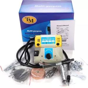 고속 벤치탑 버퍼 폴리셔 주얼리 암석 연마기 기계 벤치 선반 테이블 그라인더 110V 취미용 제이드 조각