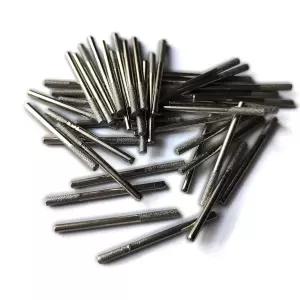 다이아몬드 연삭 비트 40개 실린더 헤드 3mm 생크 1/8 길이 45mm 코팅 버 장착 지점