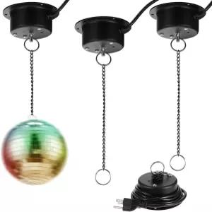 Therwen 3Pcs 디스코 볼 모터 헤비 듀티 3RPM 슬로우 회전 미러 로테이터 12-16인치 이하용