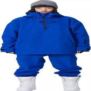 호티안 여성 스노우보드 수트 배기 스키 남성 재킷 및 바지 세트 보온 스노우 방수 겨울