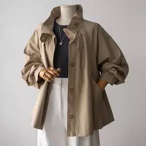 (안나앤모드) shirring 비죠 바바리 자켓[자켓ED634]