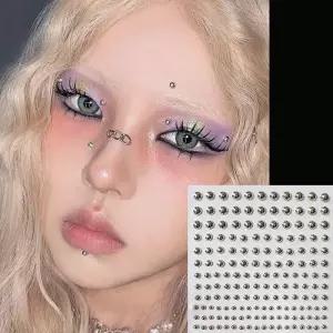 비 피어싱 립 네일 스티커 자체 접착 방수 재사용 가능한 눈썹 코 링 바디 배꼽 단추 쥬얼리 165 개