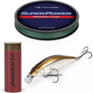 캐스트킹 슈퍼파워 땋은 낚싯줄 텍사스 에디션 4X 브레이드 베이스 루어 키트 남성용 민물 낚시 장비