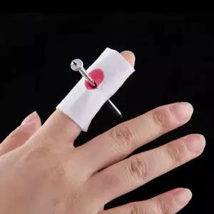 토이비안 무서운 장난 장난감 현실적인 블러디 룩을 가진 가짜 네일 트릭 - 할로윈을 위한 핑거 성인을