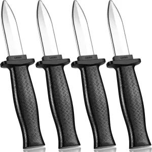 Sumind 4피스 리트랙터블 가짜 나이프 소품 개그 매직 장난감 단검 할로윈 농담을 위한 칼날 트릭 사라짐