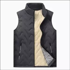 퍼안감 경량 패딩조끼 아웃도어 기모 조끼 베스트 남성