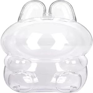 라부부 좌식 콜라 보호 케이스 투명 아크릴 디스플레이 박스 크리스탈 클리어 몬스터 시리즈 해피 팩터 -