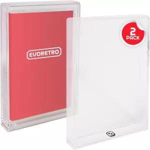 닌텐도 스위치 게임에 호환되는 에보레트로 아크릴 디스플레이 케이스 - 자외선 차단 기능이 있는 투명