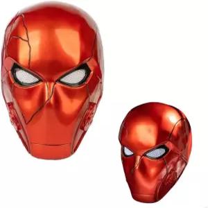 영화 코스프레 성인 DIY를 위한 Xcoser UTRH 마스크 헬멧 레드 후드