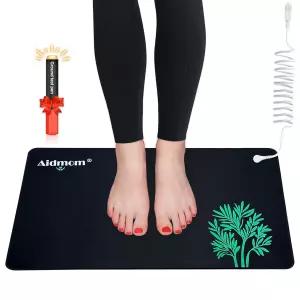 에이드맘 침대용 접지 매트 수면용 패드 매트리스 발용 책상용 흙 침구용 웰니스 선물(24 x16 )