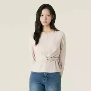 백화점 로엠 랩 디테일 블라우스 RMBLF49RT4