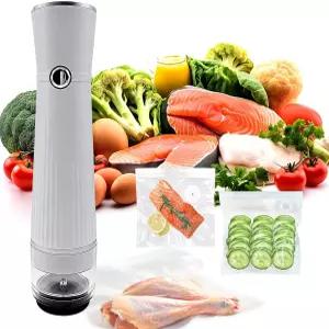 음식용 레인 스피릿 휴대용 진공 밀봉기 소형 무선 식품 보호기 및 여행용 재사용 가능한 가방 컴팩트