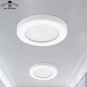 매립등 LED 통 미니 소형 초박형 스포트라이트 3W 5W 7W 220V 240V 표면 장착 벽 램프 패널 조명 주방 옷장