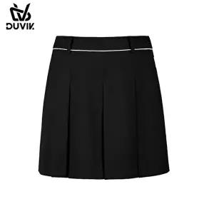 [기타브랜드][듀빅] 와이드핏 맞주름 버뮤다 여성 골프 반바지(블랙)