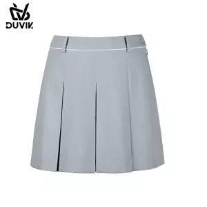 [기타브랜드][듀빅] 와이드핏 맞주름 버뮤다 여성 골프 반바지(그레이)