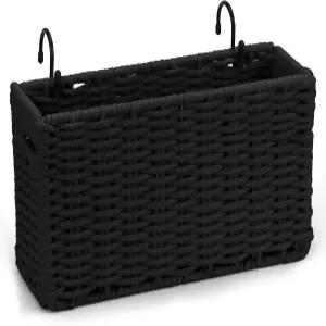 기숙사 침대용 면 로프 직조 침대 머리맡 캐디 접이식 옆 선반 이층 액세서리 대학 방 필수품 걸이 정리함