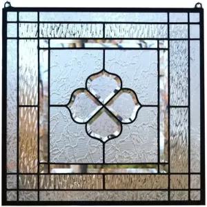 20인치 x 올 클리어 베벨 유리 걸이 창 패널