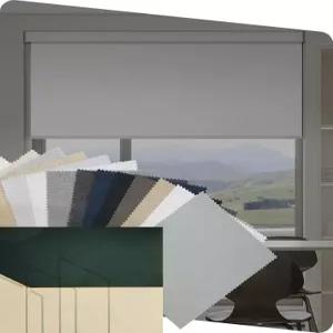 원격 기능이 있는 Yoolax 전동 블라인드 윈도우 롤러 쉐이드용 암막 스마트 침실 거실용 Alexa와 호환되는