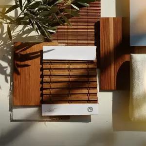 무드 대나무 색조 소박함 창문과 문을 위한 무선 로마 (자연 직조) 소박한 호두 익스프레스 (엄청난