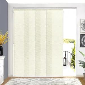 슬라이딩 도어용 조절식 암막 수직 블라인드 확장 가능한 트랙(45 3/4인치 - 82 5/8인치 W) 룸 디바이더 및