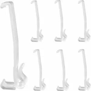 밸런스 클립 10pcs 3-1/4인치 창문 블라인드 숨겨진 수평 리테이너 홀더용 투명 플라스틱