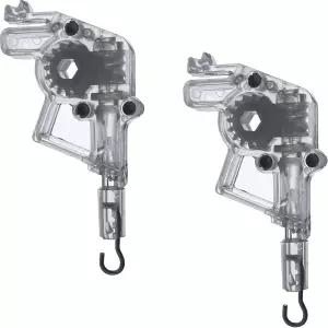 헥사곤 모양 기어 로우 레일 블라인드 액세서리와 2인치 프로파일 수평 틸트 메커니즘 후크 연결을 위한