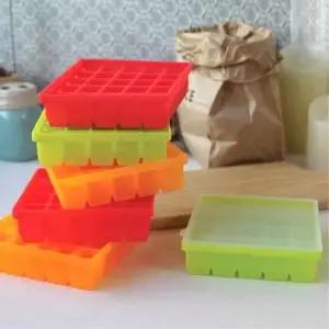 이쁜 실리콘 아이스 트레이 정직사각 얼음틀 주방 용품