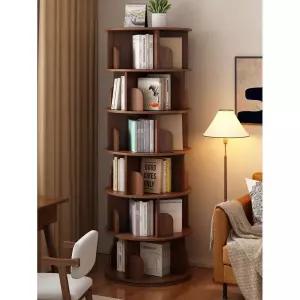 돌아가는책장 원형 회전책장 360도회전형 책꽂이 이동식 북타워 거실 회전식