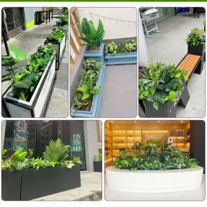 인테리어 조화 파티션 가짜꽃 테라스 화단 모델 울타리