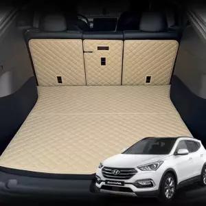 싼타페DM 트렁크매트 가죽 등커버 세트