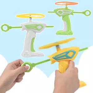 슈팅건 프로펠러 팽이 핸드건 펭이 장난감 추억의 놀이 돌리기 어린이 손팽이