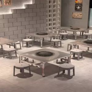 작은 테이블 바베큐 펜션 스텐레스 캠핑 야외 바비큐