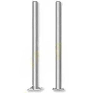 도로 안전 교통 철주 지주 표지판 보강 주차 금지 앙카식 기둥 매립식 표시판 금연 통신 신호 폴 폴대 전주 직경6cm 높이1 5m 원형 베이스