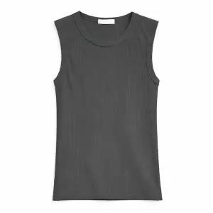 [하프클럽/탑보이]남자 머슬 잔골지 쫀쫀 U넥 민소매 나시 티셔츠 (WI017)