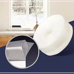 현관문틈막이 3중 튜브투명문풍지10M 고무패킹 방풍지 ZW50C950