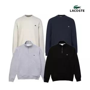 라코스테 공용 라운드넥 맨투맨 반집업 긴팔티 7종택1