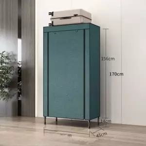 패브릭 학생용 철제 기숙사 옷장 튜브 강화 모던 심플 방수 접이식 수납장 가정용