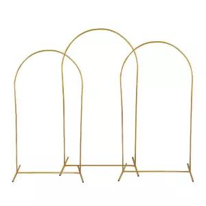 1PCS 골드 웨딩 아치 스탠드 파티 장식 풍선 프레임 배경 홀더 브래킷 4FT 5FT 6FT 6.6FT 7.2FT