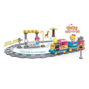 움직이는 기차레일장난감 사파리 소리나는 5살 기찻길만들기 생일선물 조립